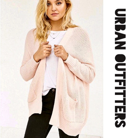Urban Outfitters Sweaters - BDG Pink Knit Long Sleeve Cardigan